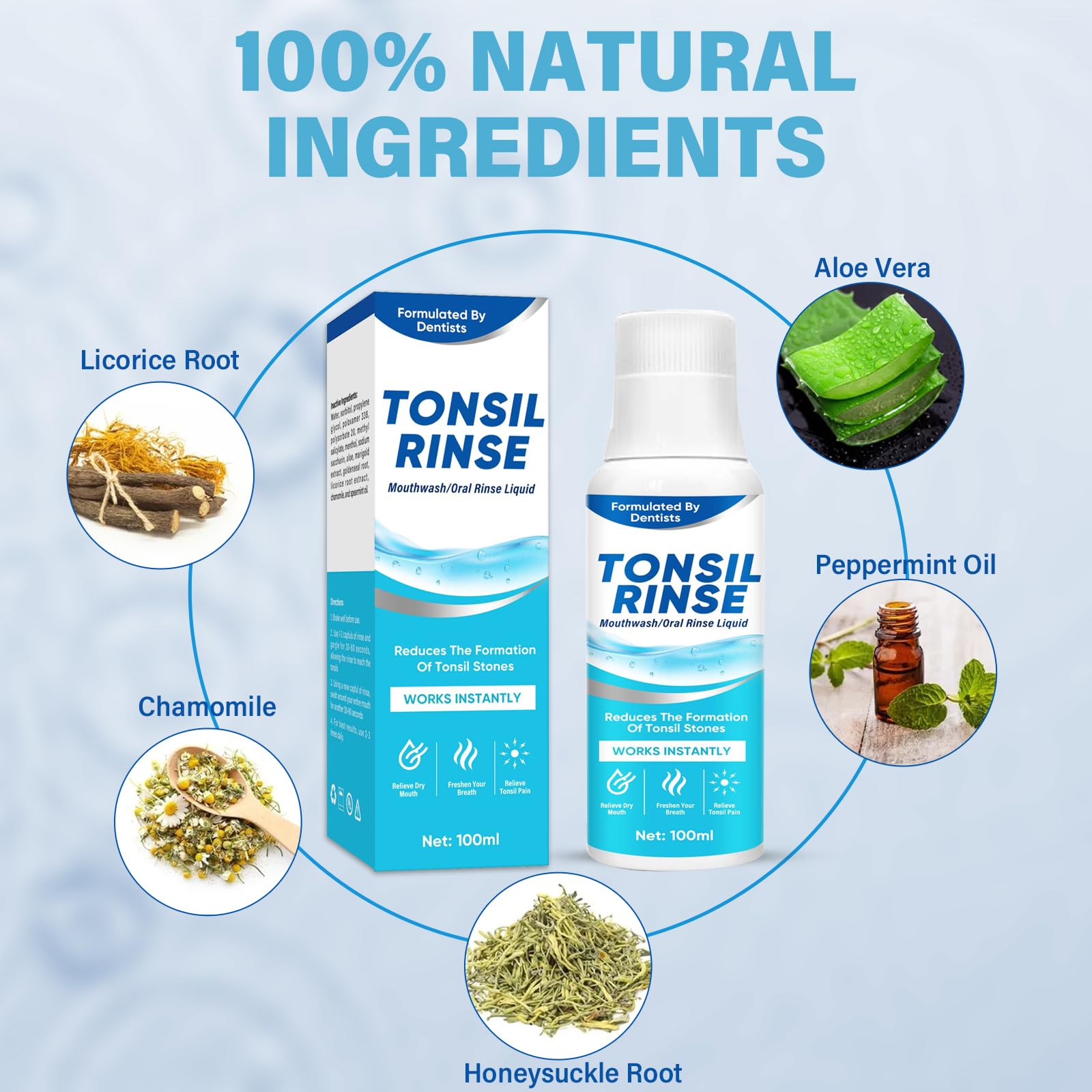 Professional-grade oral care formula with natural ingredients