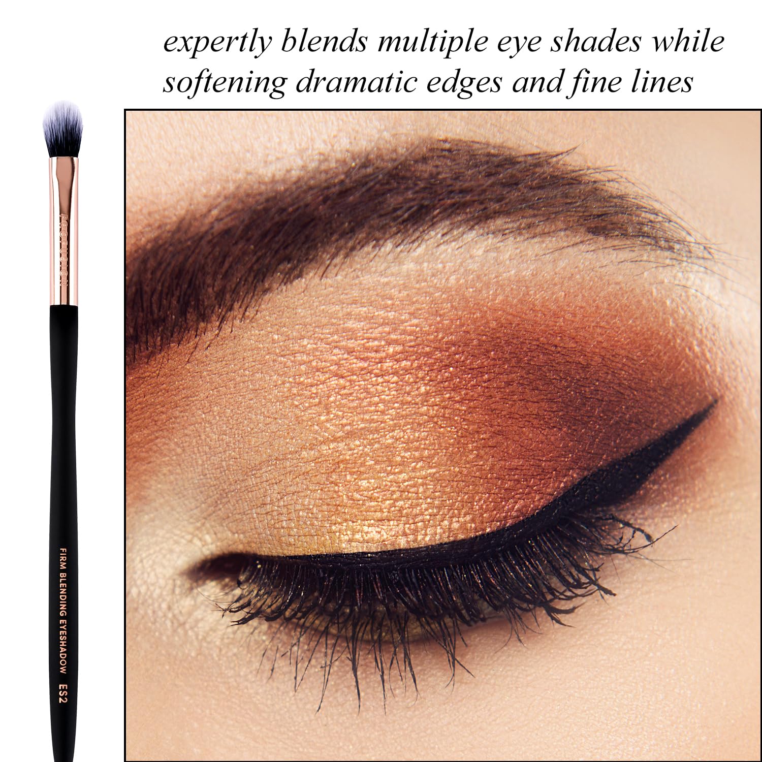 Profusion Cosmetics Multi-Use Tool blends shadows, softens lines, and defines brows.