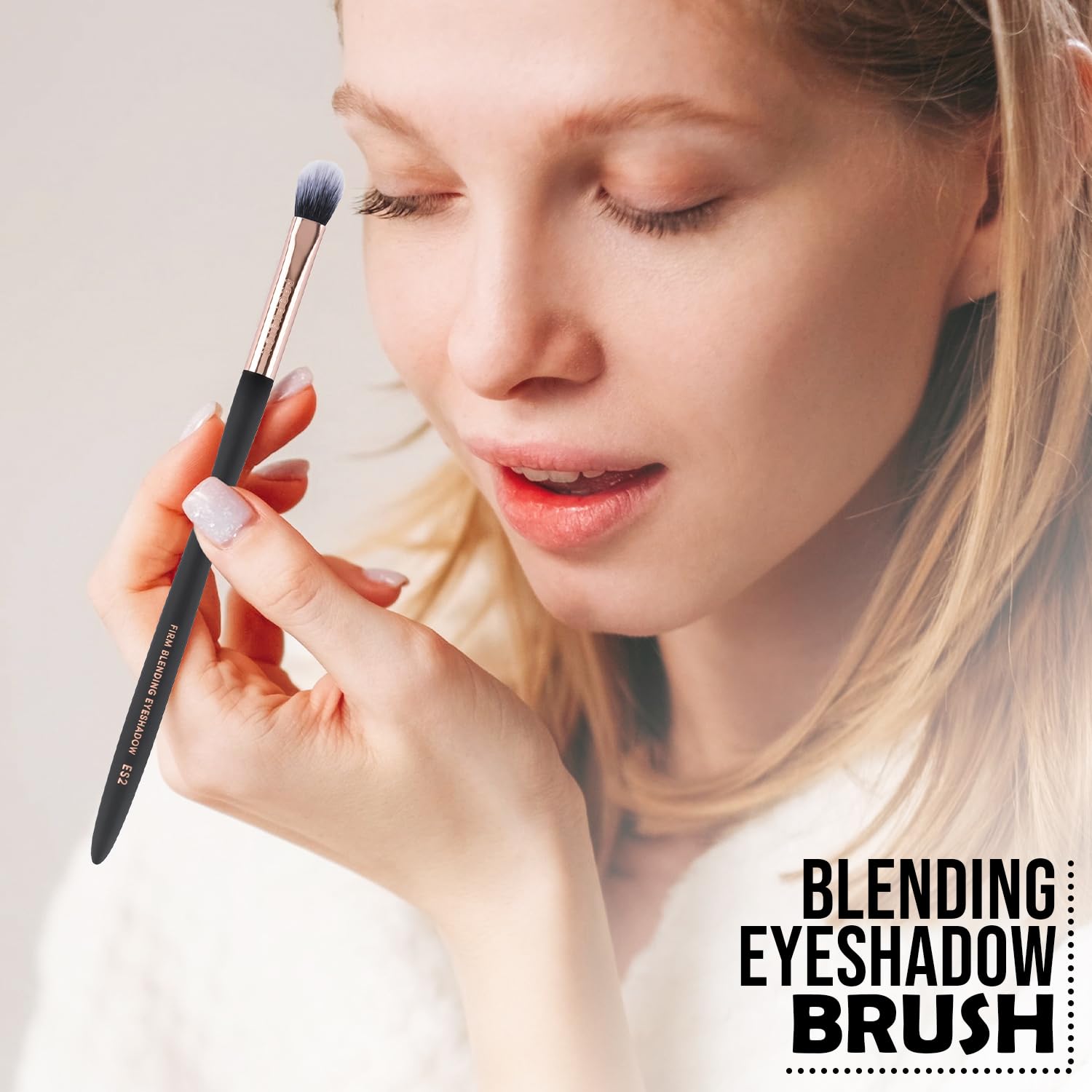 Profusion Cosmetics Waved Handle Design provides comfortable balance for detailed eye makeup.