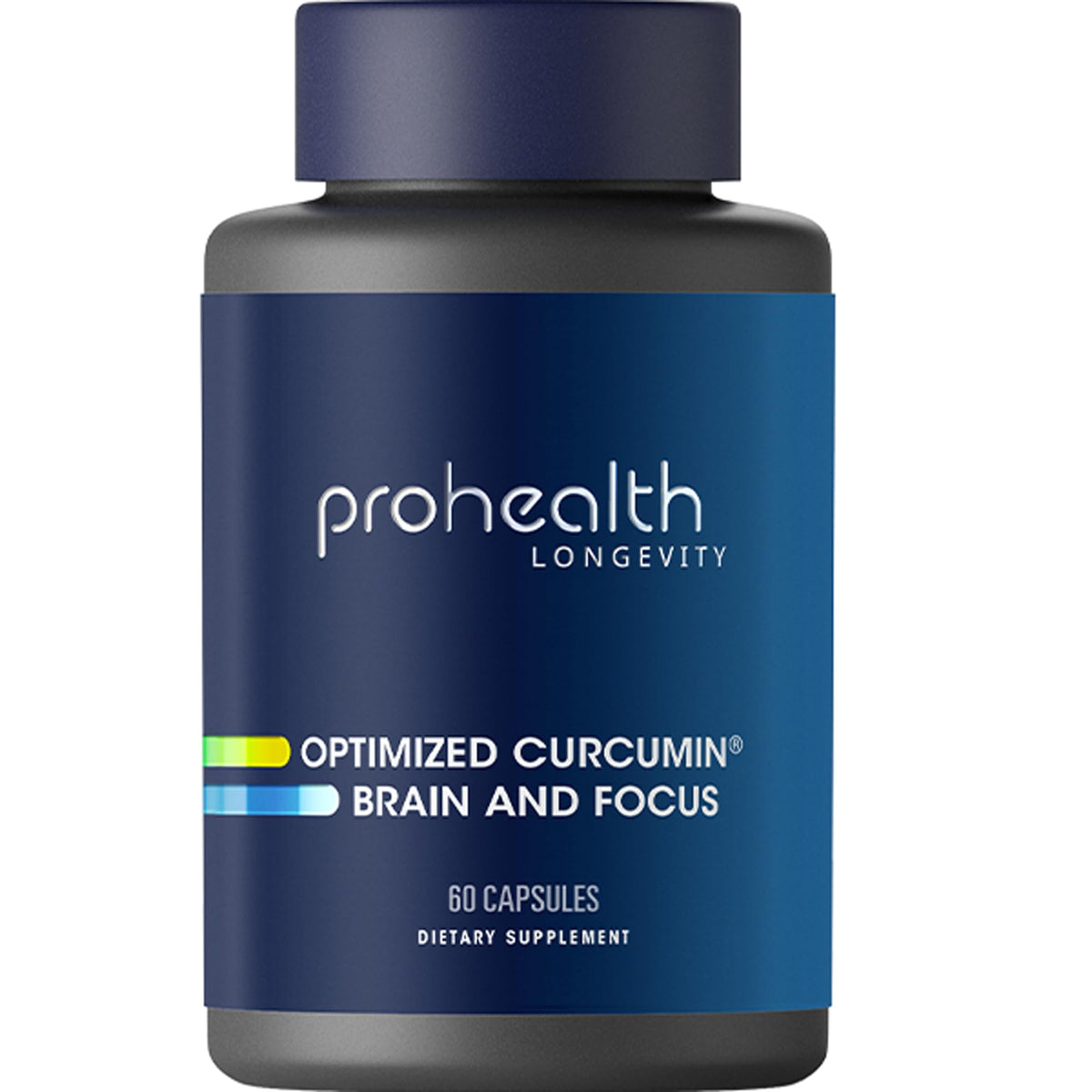 ProHealth Optimized Curcumin Brain & Focus bottle front label