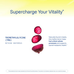 Supplement facts panel for ProHealth Longevity TMG