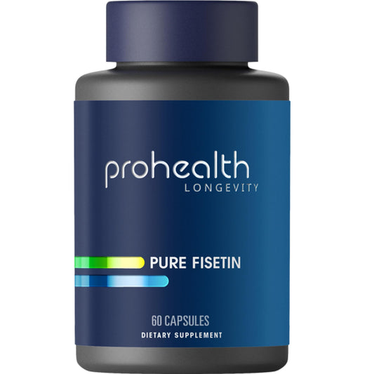 Front view of ProHealth Pure Fisetin 250mg 60 capsules