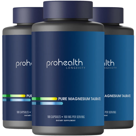 ProHealth Pure Magnesium Taurate bottle – 3 pack