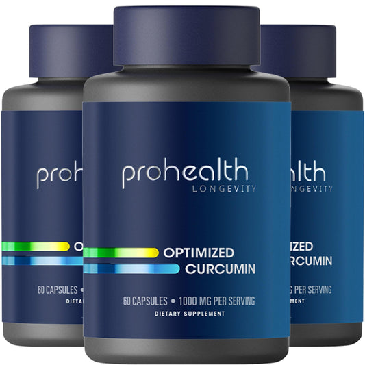 ProHealth Turmeric Curcumin Longvida 1000 mg per serving bottle