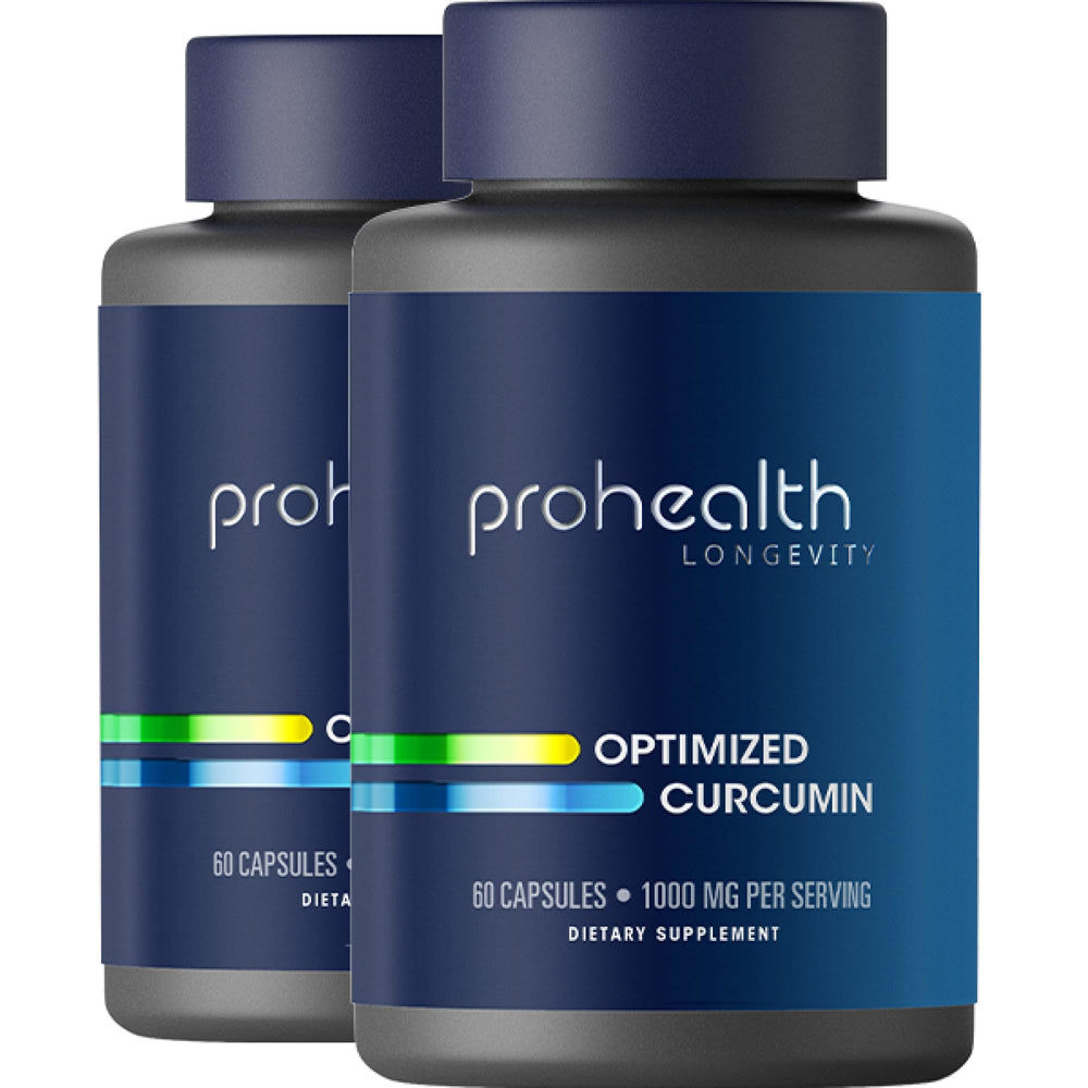 ProHealth Turmeric Curcumin Longvida bottle front for daily antioxidant support.