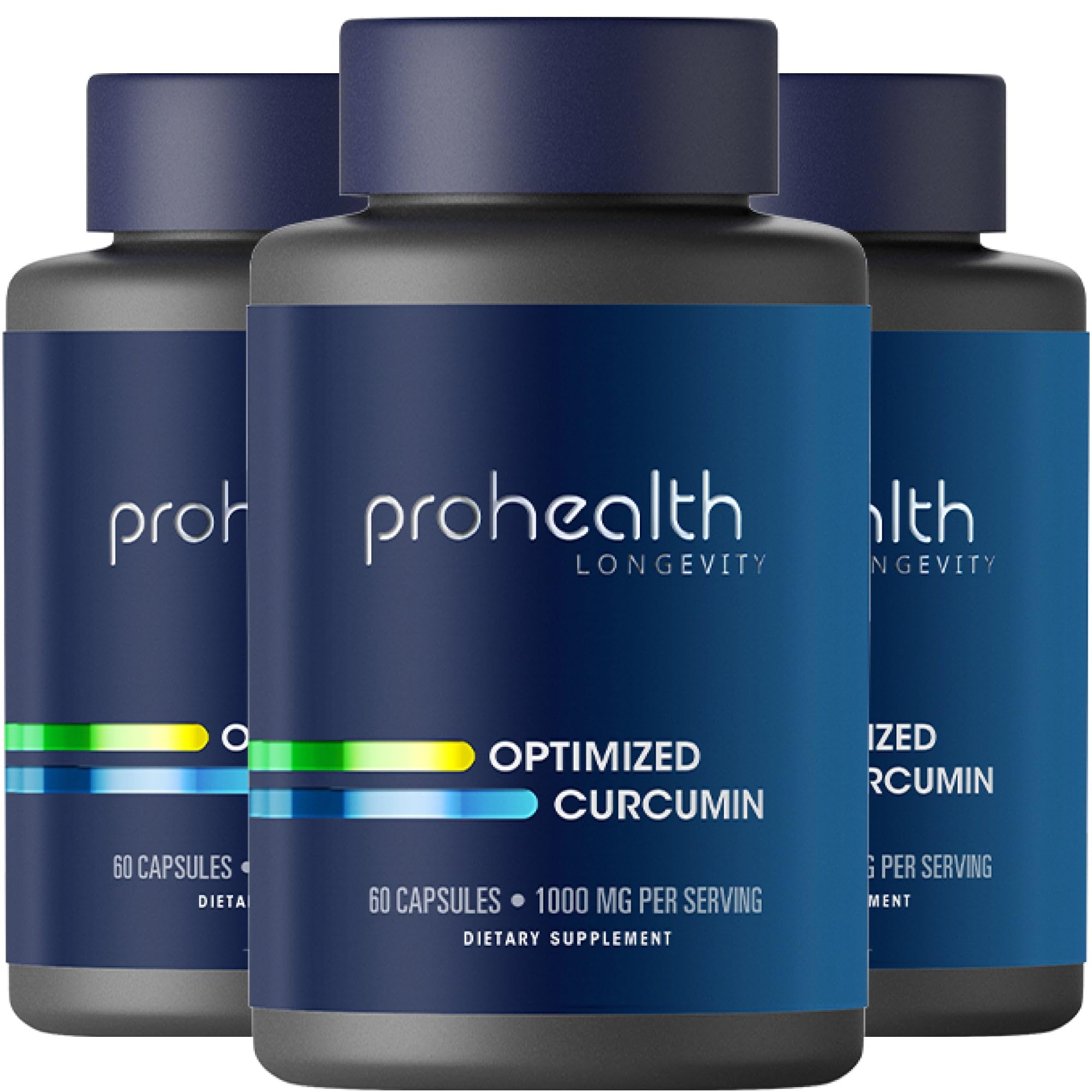 ProHealth Turmeric Curcumin Longvida bottle front showing premium formula and potency