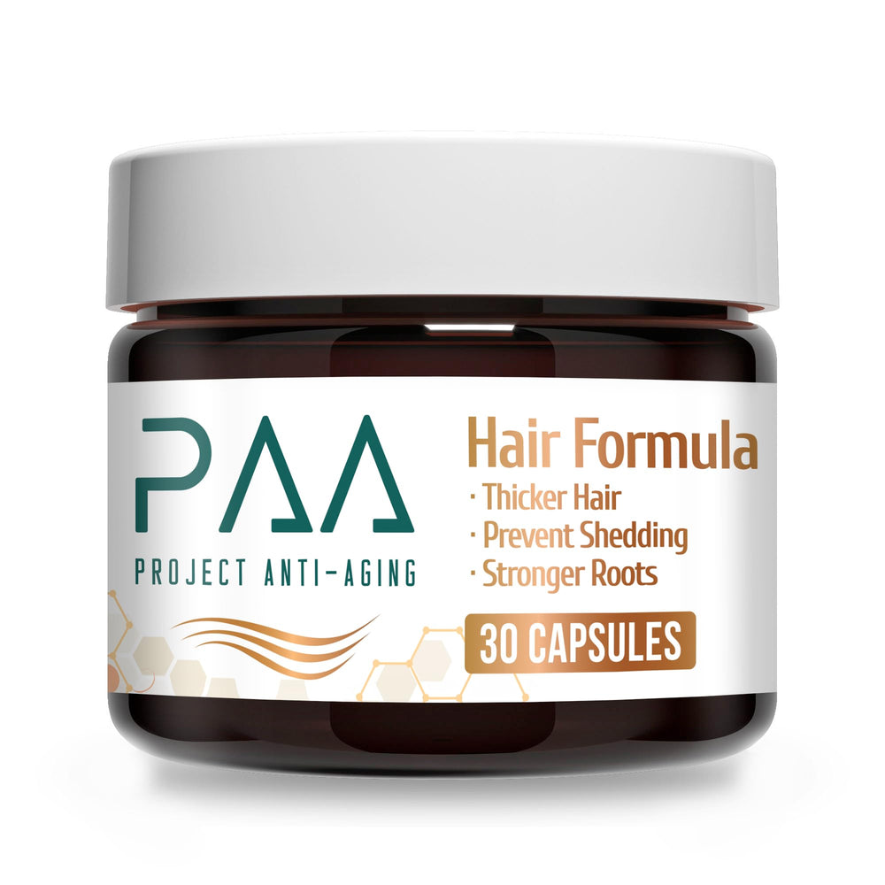 Hero shot of Project Anti-Aging Menopause Hair Don’t Care bottle
