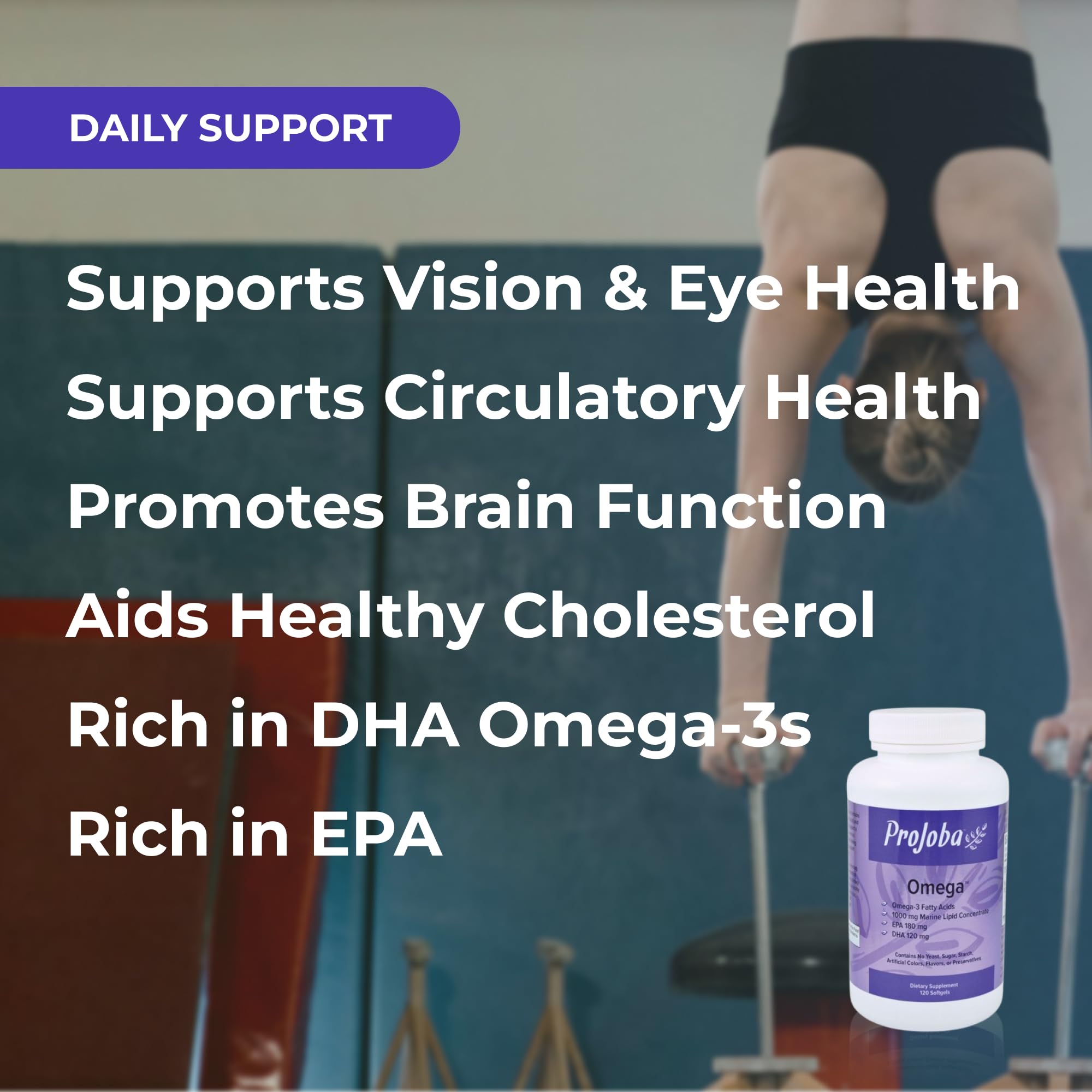 Daily dosage directions for Projoba Omega softgels