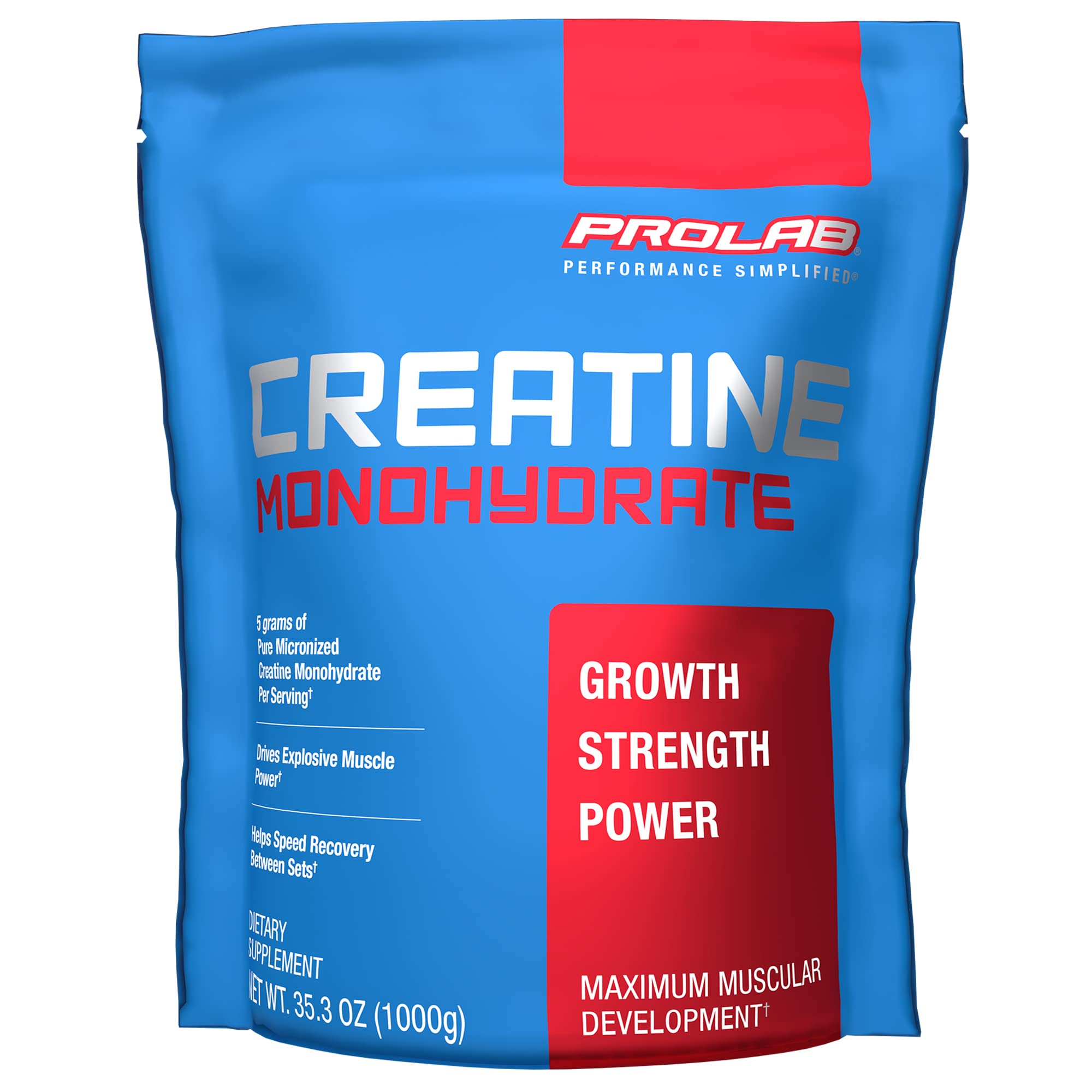 ProLab Nutrition Creatine Monohydrate Micronized Powder 1000g jar