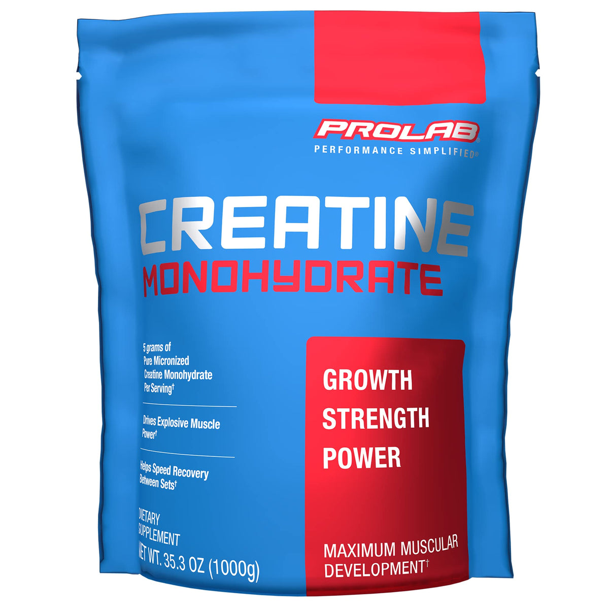 ProLab Nutrition Creatine Monohydrate Micronized Powder 1000g jar