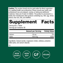 Close-up of Prolamine Iodine tablet