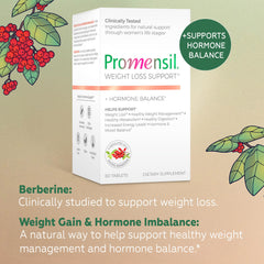 Chasteberry symbol with Promensil weight management tablets