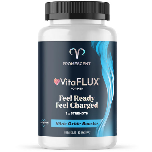 Promescent VitaFLUX Nitric Oxide Supplement bottle and packaging
