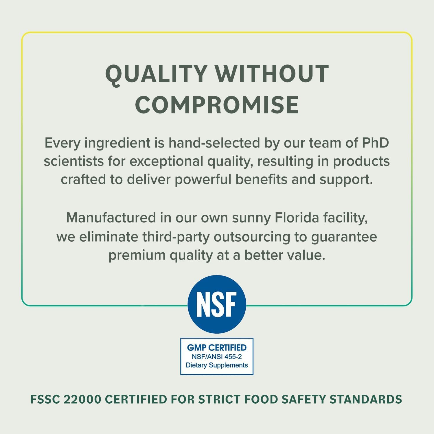 Quality testing and potency seal