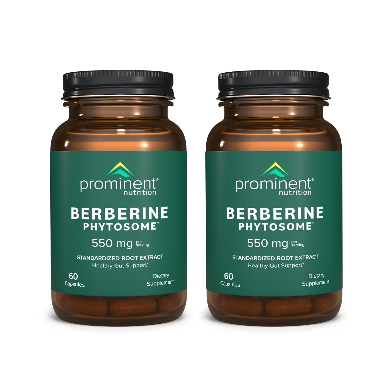 Prominent Nutrition Berberine Phytosome bottle in two-pack packaging