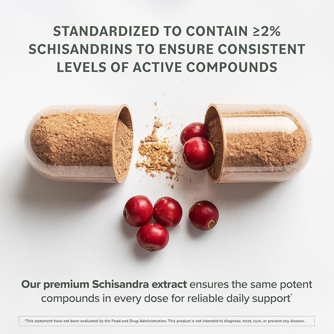 Bottle top view of Prominent Nutrition Schisandra Berry Extract