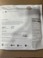 Close-up of free-form micronized L-glutamine powder