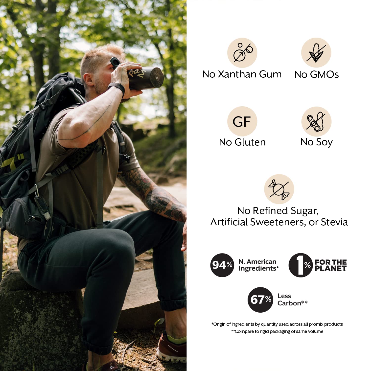 Vegan, gluten-free Creatine Monohydrate Travel Packs packaging
