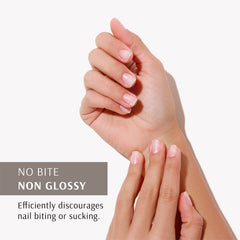 Pronto No Bite applicator applying a single coat for quick, kid-friendly use.