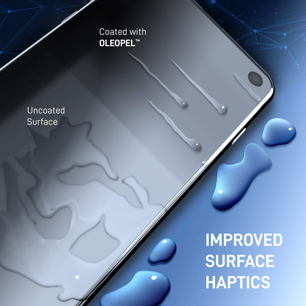 Applying wipe-on coating to a smartphone screen