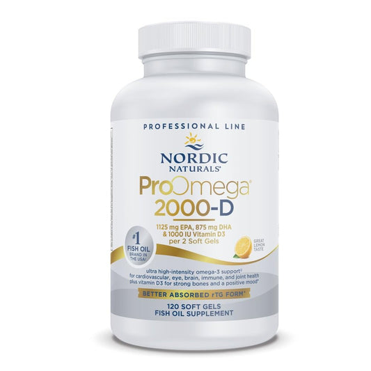 Nordic Naturals ProOmega 2000-D Lemon Front View