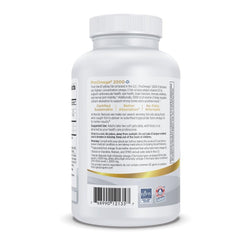 Nutrition Facts Panel for ProOmega 2000-D Lemon