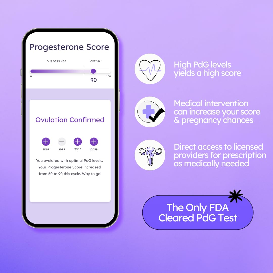 Proov app displaying hormone results
