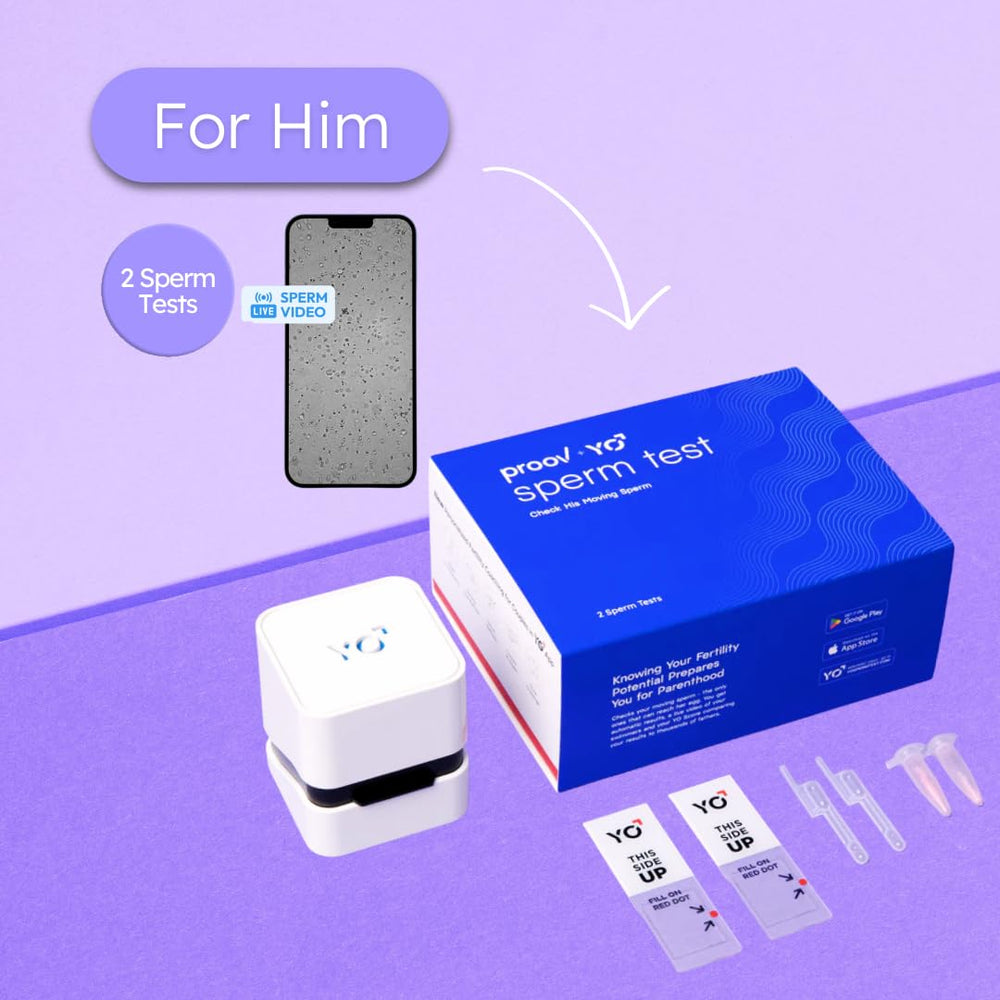 At-home motile sperm testing for him using the YO device