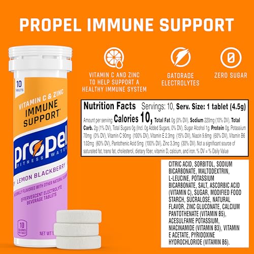 Propel Immune Support Lemon Blackberry packaging 80-count