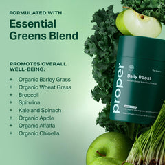 Preparing Proper The Greens Daily Boost shake