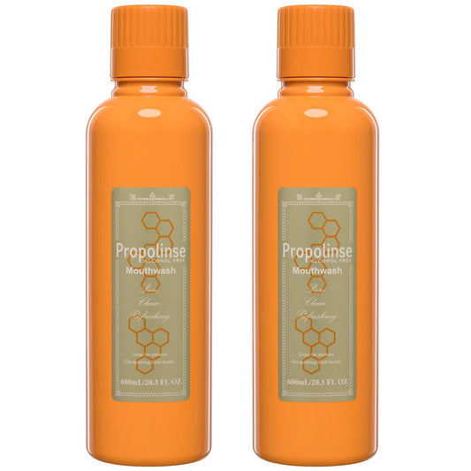 Propolinse Mouthwash Pure pack of 2 bottles 600ml each