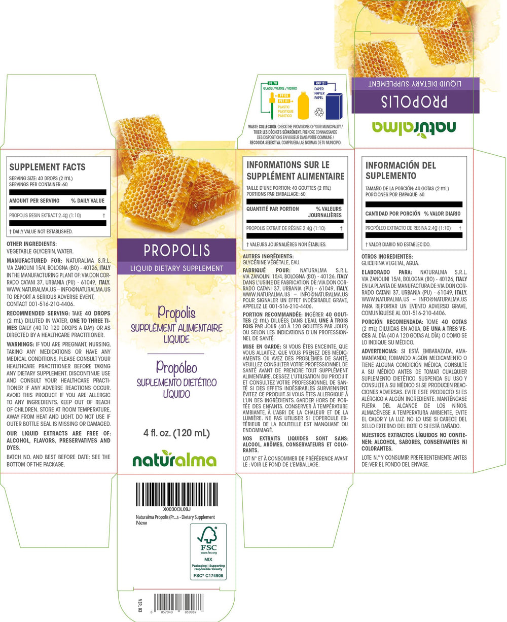 Propolis resin drops 1:10 concentration
