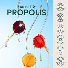 Propolis, Vitamin D, Zinc and Wildflower Honey label