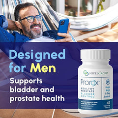 Graphic illustrating prostate health support