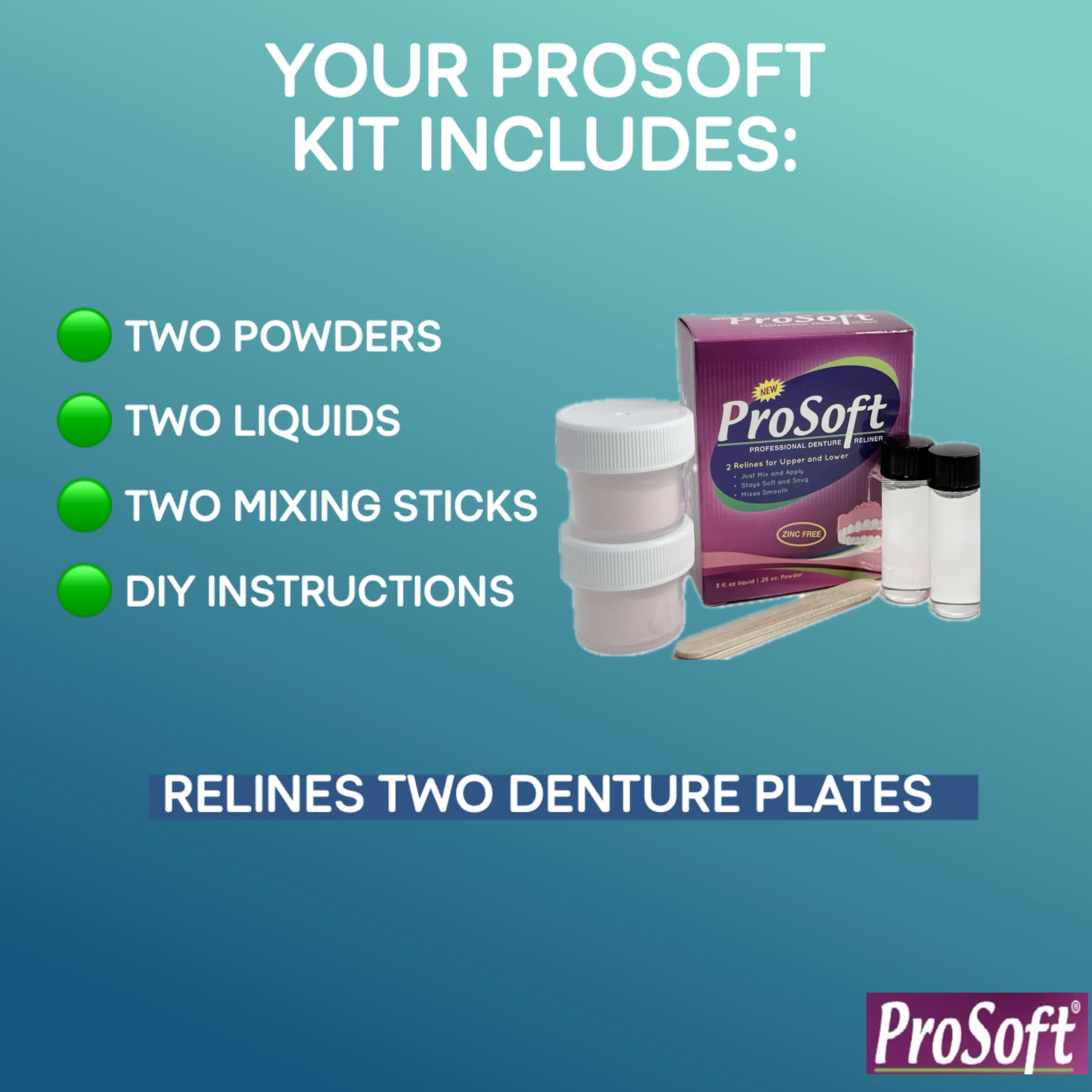 Zinc-free denture reliner – premium comfort
