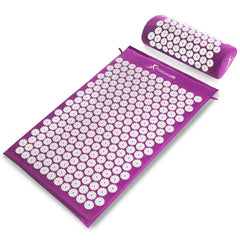 ProsourceFit acupressure mat and neck pillow set in purple, regular size with 8,910 points
