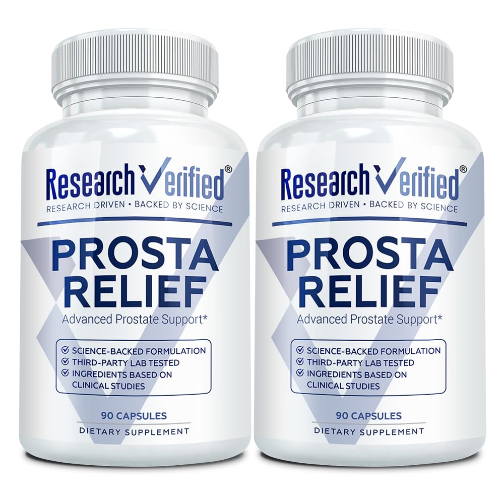 Research Verified Prosta Relief - Saw Palmetto & Bioperine - Prostate ...