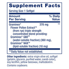 ProstaPollen gluten-free softgel capsules inside bottle