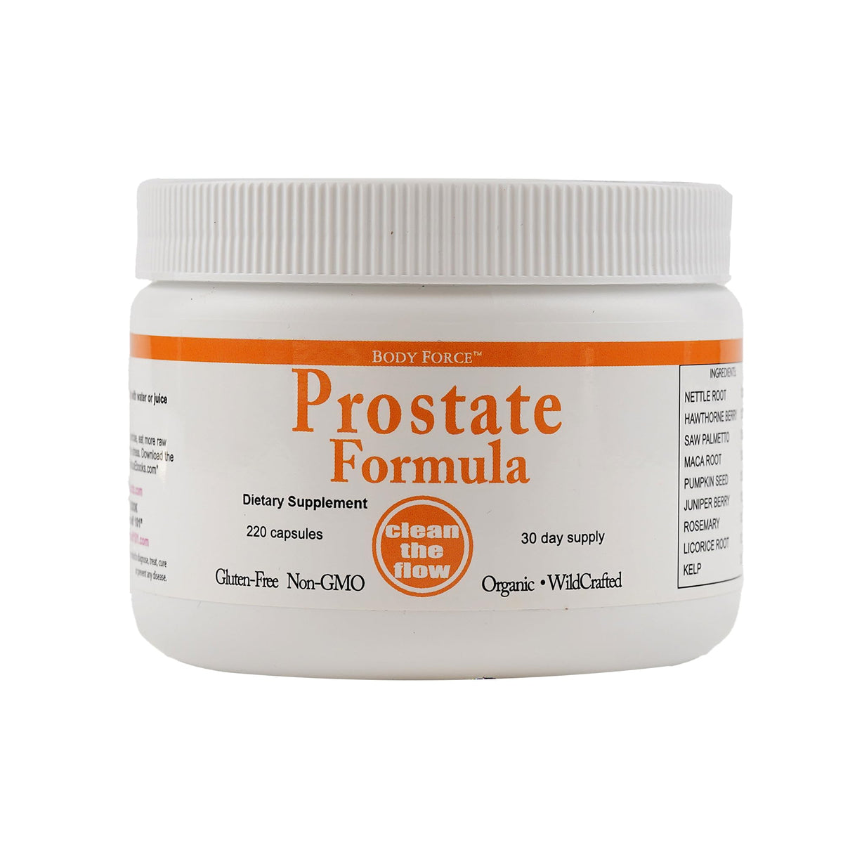 Prostate Formula Capsules bottle on white background