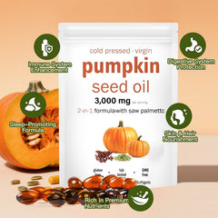 Prostate health support with pumpkin seed oil and saw palmetto