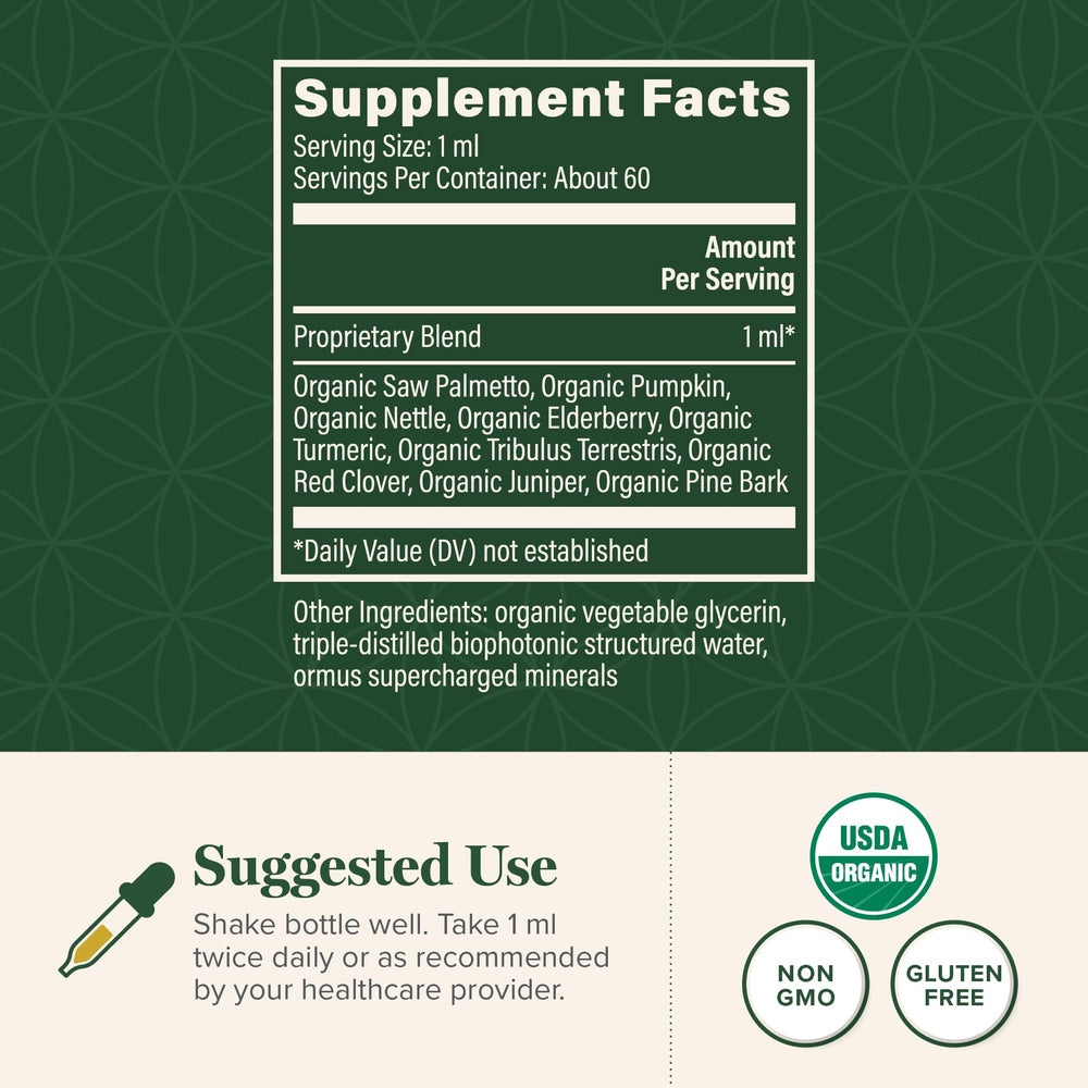 Illustration highlighting key prostate health benefits