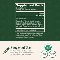 Illustration highlighting key prostate health benefits