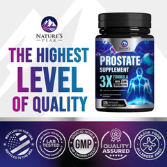 120-count capsules packaging for prostate health supplement