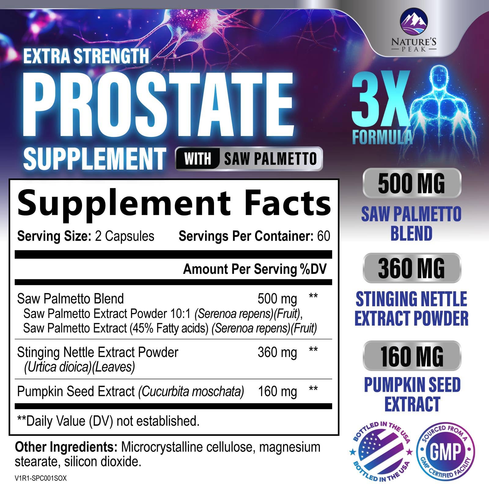 Pumpkin seed extract as part of the prostate support complex