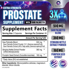 Pumpkin seed extract as part of the prostate support complex