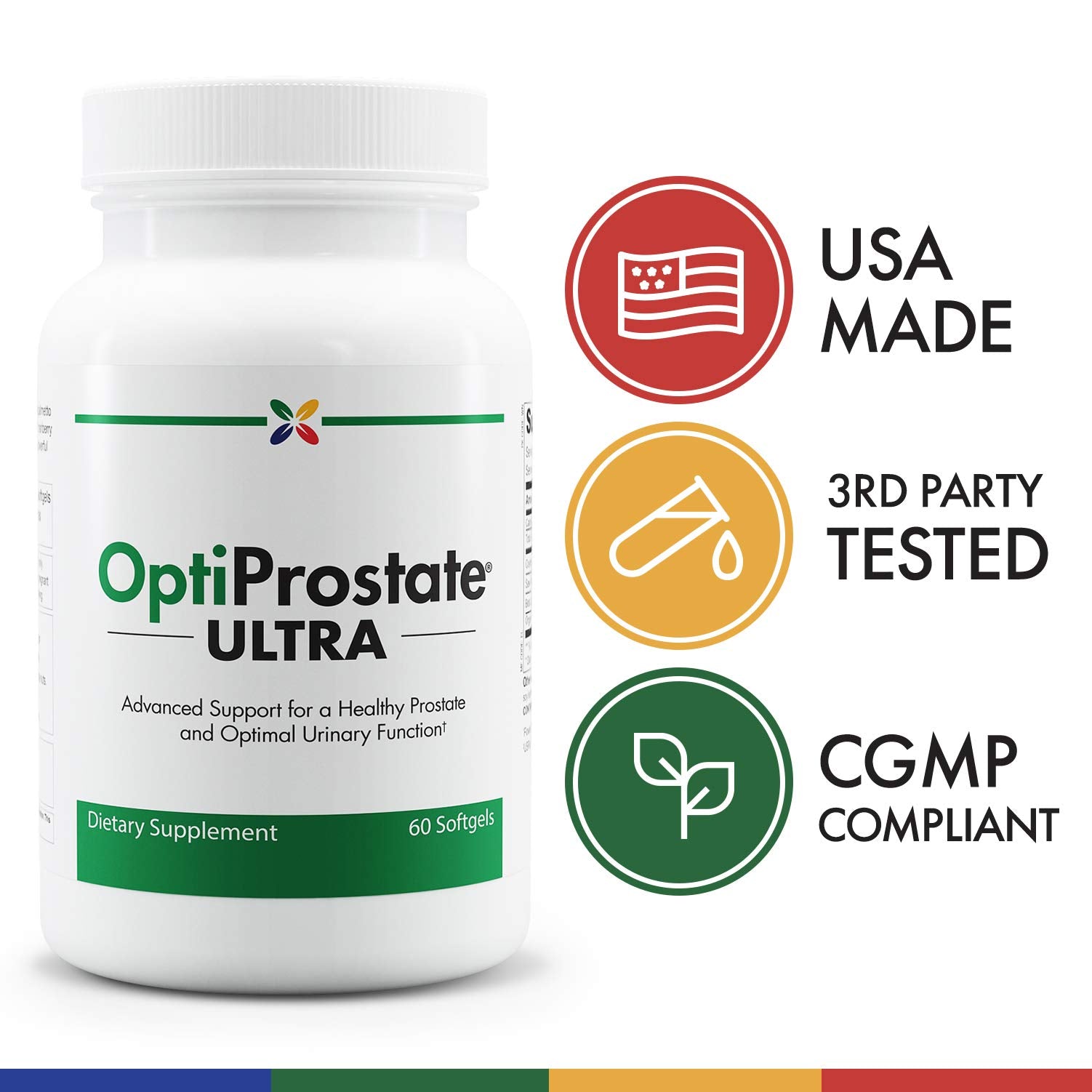 Graphic illustrating prostate health support