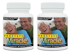 Two-pack bottle of Prostate Miracle Advanced Formula Prostate Health Supplement