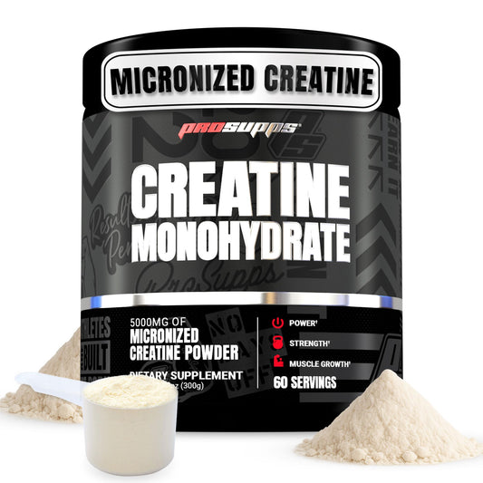 Prosupps Creatine Monohydrate Powder tub label visible