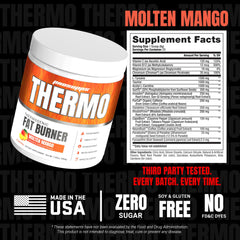 Product packaging highlight: made in USA, gluten-free and vegan