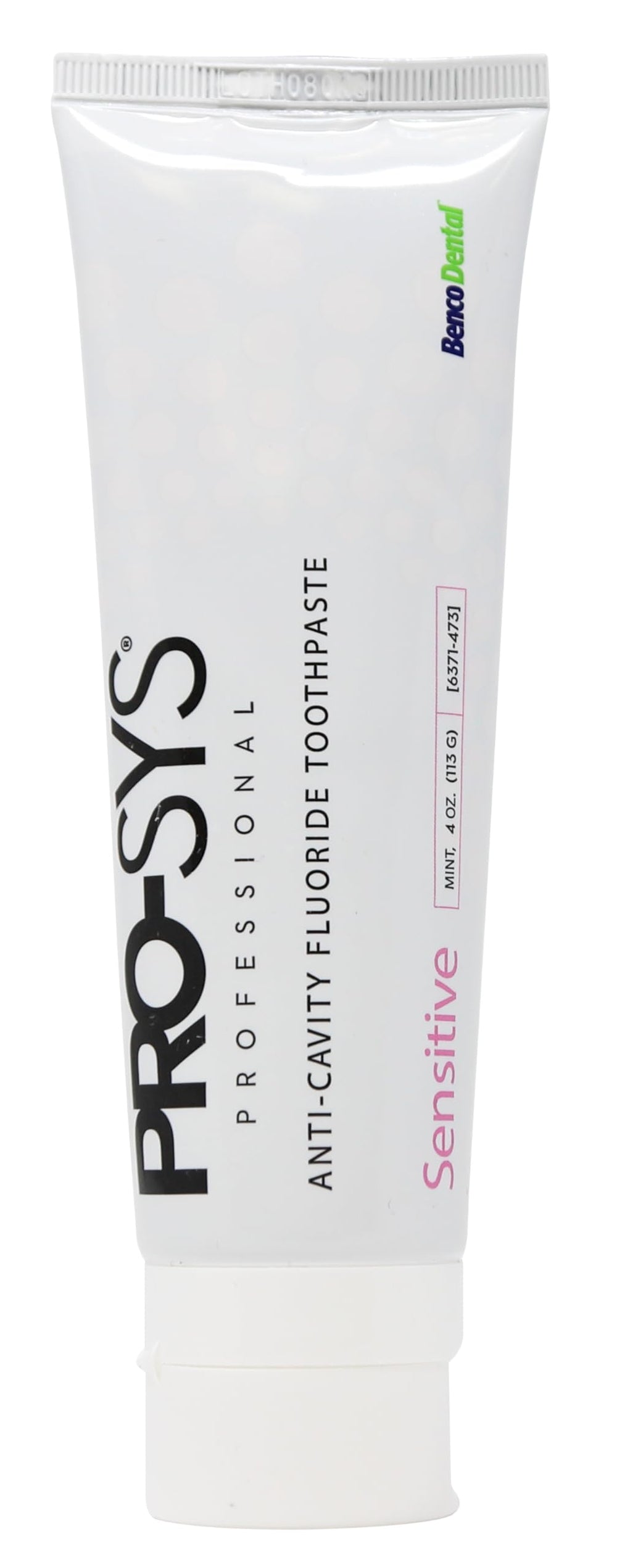 Mint-flavored toothpaste tubes for sensitive teeth in protective packaging